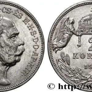 HONGRIE 2 Korona François-Joseph Ier 1913 fwo_822837 Monde Retour Gratuit