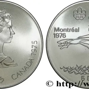 Vente Flash CANADA 5 Dollars JO Montréal 1976 plongeon 1975 fwo_824883 Monde
