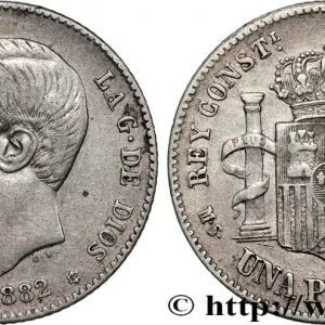 ESPAGNE 1 Peseta Alphonse XII 1882 fwo_825428 Monde Acheter Direct