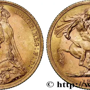 OR, PALLADIUM ET PLATINE INVESTISSEMENT 1 Souverain Victoria buste du jubilé 1890 Melbourne fwo_825762 Monde Premium