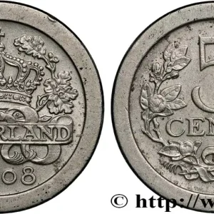 Petit Prix PAYS-BAS 5 Cents 1908 fwo_826920 Monde