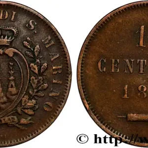 SAINT-MARIN 10 Centesimi écu aux trois tours 1875 Milan fwo_826965 Monde Commander Vite