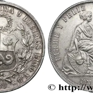 Prix Choc PÉROU 1 Sol “Liberté” assise 1869 fwo_827361 Monde
