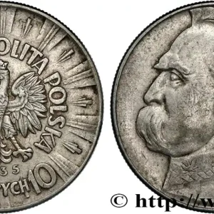 POLOGNE 10 Zlotych Maréchal Pilsudski 1935 Varsovie fwo_827389 Monde Usine Directe