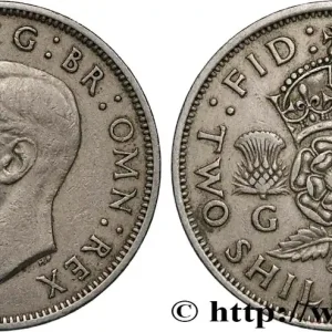 ROYAUME-UNI 1 Florin (2 Shillings) Georges VI 1950 fwo_827567 Monde Acheter Direct