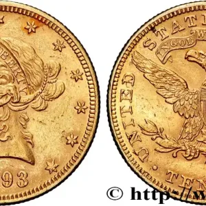 OR, PALLADIUM ET PLATINE INVESTISSEMENT 10 Dollars "Liberty" 1893 Philadelphie fwo_828002 Monde Meilleur Prix
