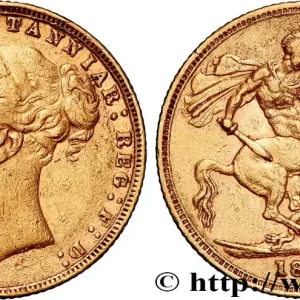 Bon Marché OR, PALLADIUM ET PLATINE INVESTISSEMENT 1 Souverain Victoria 1876 Londres fwo_828018 Monde