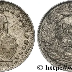 SUISSE 1/2 Franc Helvetia 1944 Berne fwo_828055 Monde Offre Limitée