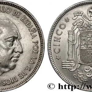 ESPAGNE 5 Pesetas Franco (1950) 1949 fwo_828095 Monde Meilleure Qualité