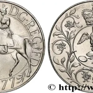 Livraison Express ROYAUME-UNI 25 New Pence jubilé d’argent d’Elisabeth II 1977 fwo_828123 Monde