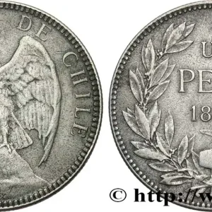 CHILI 1 Peso condor 1897 Santiago fwo_828144 Monde Dernier Modèle