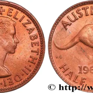 AUSTRALIE 1/2 Penny Élisabeth II 1964 Perth fwo_828320 Monde Achat Immédiat