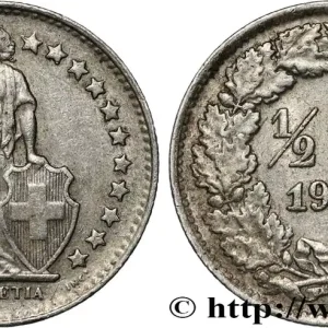 SUISSE 1/2 Franc Helvetia 1948 Berne - B fwo_828750 Monde Expédition Rapide