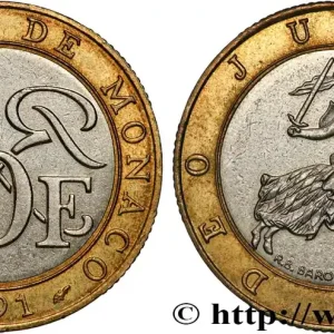 MONACO 10 Francs Rainier III 1991 Paris fwo_829776 Monde Achetez Aujourd’hui