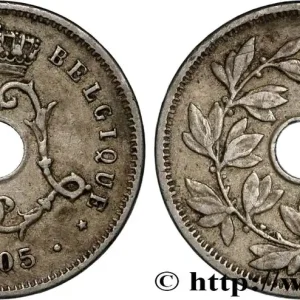 Jusqu’à Épuisement Des Stocks BELGIQUE 5 Centimes Léopold II 1905 fwo_829815 Monde