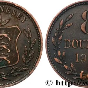 Petit Prix GUERNESEY 8 Doubles 1902 Heaton fwo_829854 Monde