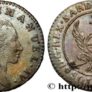 Réduction ITALIE - ROYAUME DE SARDAIGNE - CHARLES EMMANUEL IV 2 Soldi et 6 Denari 1798 Turin fwo_825402 Monde