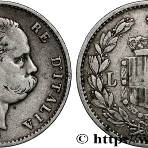 Garantie Incluse ITALIE 1 Lire Humbert Ier 1884 Rome fwo_825474 Monde