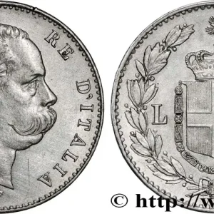 Retour Gratuit ITALIE 1 Lire Humbert Ier 1887 Milan fwo_825945 Monde