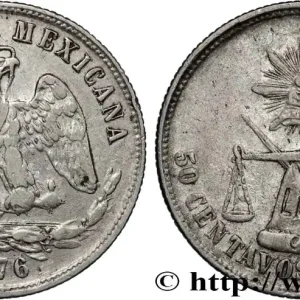 MEXIQUE 50 Centavos 1871 Culiacan fwo_826928 Monde En Vogue
