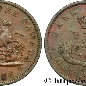 Meilleur Choix CANADA 1 Penny token Bank of Upper Canada 1854 Heaton fwo_826959 Monde