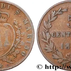 SAINT-MARIN 5 Centesimi 1894 Rome fwo_833230 Monde Seulement Aujourd’hui