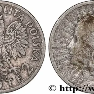 Tendance POLOGNE 2 Zlote Reine Jadwiga 1932 Varsovie fwo_777667 Monde
