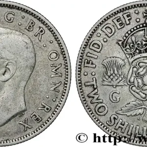 ROYAUME-UNI 1 Florin (2 Shillings) Georges VI 1942 fwo_793867 Monde Nouveauté