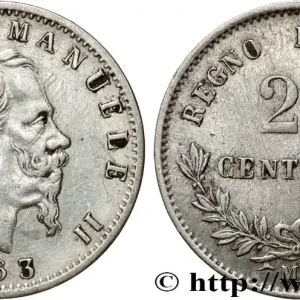 ITALIE 20 Centesimi Victor Emmanuel II 1863 Milan fwo_809611 Monde Vente Directe