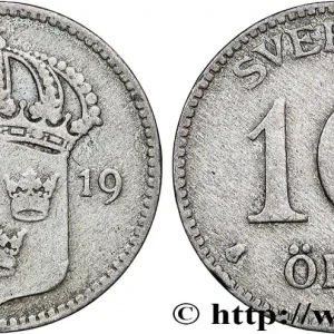 SUÈDE 10 Ore 1919 fwo_812573 Monde Nouveauté