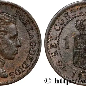 ESPAGNE 1 Centimo Alphonse XIII S.L. - .V. 1906 Madrid fwo_813001 Monde Remise