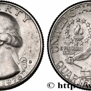 ÉTATS-UNIS D'AMÉRIQUE 1/4 Dollar Washington / tambour 1976 Denver fwo_818879 Monde Certifié