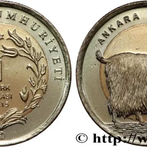 TURQUIE 1 Lira Chèvre Angora 2015 fwo_820453 Monde Produit De Marque