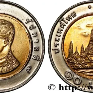 Meilleur Prix THAÏLANDE 10 Baht roi Rama IX Bhumipol BE 2548 2005 fwo_820965 Monde
