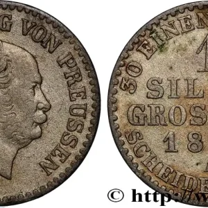 Artisanat ALLEMAGNE - PRUSSE 1 Silbergroschen Royaume de Prusse Guillaume Ier 1861 Berlin fwo_821349 Monde