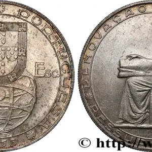 PORTUGAL 20 Escudos 25e anniversaire de la réforme financière 1953 fwo_821437 Monde Haute Qualité