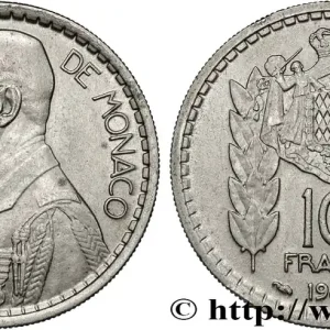 Top Vente MONACO 10 Francs Louis II 1946 Paris fwo_821933 Monde