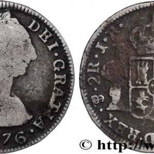 BOLIVIE 2 Reales Charles III d’Espagne 1776 Potosi fwo_822102 Monde Livraison Mondiale