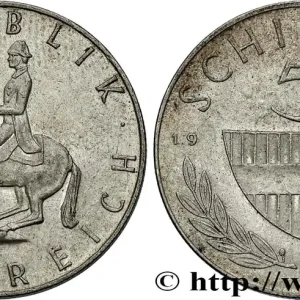 AUTRICHE 5 Schilling 1963 fwo_823588 Monde Populaire