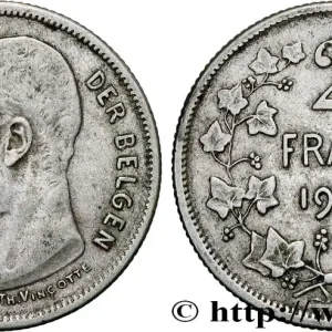 BELGIQUE 2 Frank (Francs) Léopold II légende flamande 1909 fwo_824711 Monde En Vogue