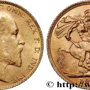 Jusqu’à Épuisement Des Stocks OR, PALLADIUM ET PLATINE INVESTISSEMENT 1 Souverain Edouard VII 1907 Londres fwo_825768 Monde