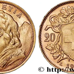 Expédition Rapide OR, PALLADIUM ET PLATINE INVESTISSEMENT 20 Francs "Vreneli" 1935 Berne fwo_825785 Monde