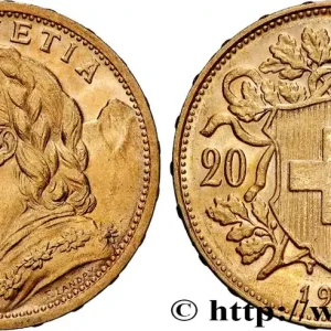 Offre Exclusive OR, PALLADIUM ET PLATINE INVESTISSEMENT 20 Francs "Vreneli" 1912 Berne fwo_826602 Monde