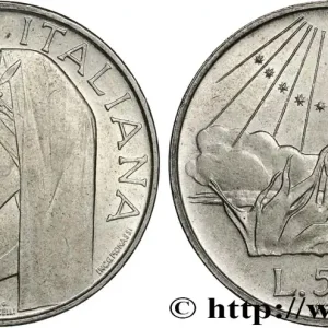 Expédié Aujourd’hui ITALIE 500 Lire 700e anniversaire de la naissance de Dante Alighieri / l’Enfer 1965 Rome fwo_827276 Monde