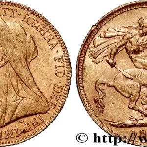 OR, PALLADIUM ET PLATINE INVESTISSEMENT 1 Souverain Victoria vieille tête 1900 Londres fwo_828021 Monde Soldes