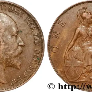 ROYAUME-UNI 1 Penny Edouard VII 1906 fwo_831058 Monde Authentique