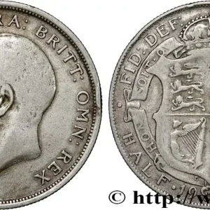 Meilleur Choix ROYAUME-UNI 1/2 Crown Georges V 1920 fwo_831134 Monde