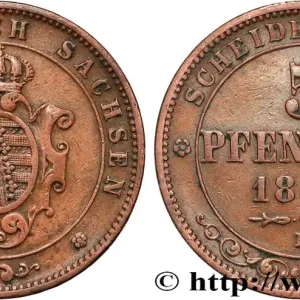 ALLEMAGNE - SAXE 5 Pfennige 1864 Dresde fwo_831152 Monde Super Prix