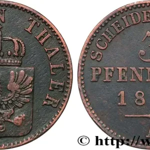 ALLEMAGNE - PRUSSE 3 Pfenninge Royaume de Prusse écu à l’aigle 1854 Berlin fwo_831165 Monde Acheter Direct