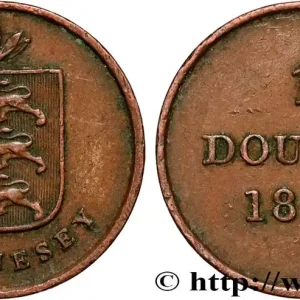 Certifié GUERNESEY 1 Double armes du baillage de Guernesey 1830 fwo_831814 Monde